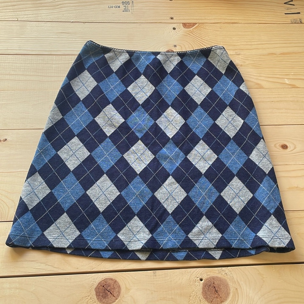 VINTAGE mini plaid mini skirt